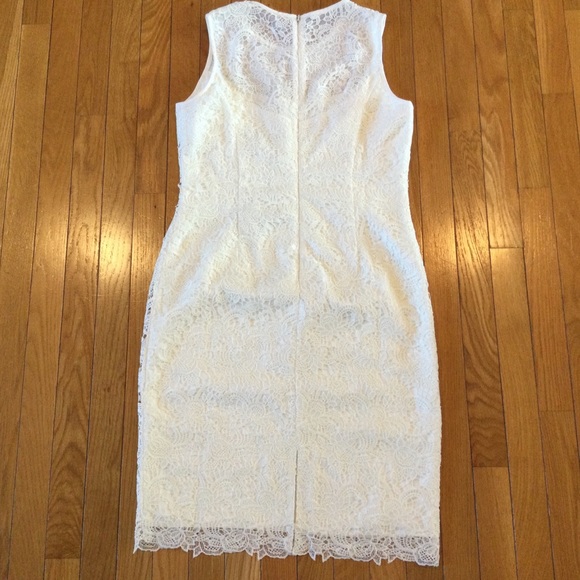 White House Black Market Lace Sheath Dress Size 10 - Picture 6 of 10